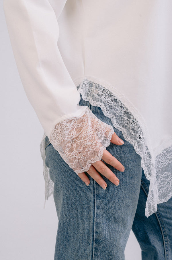 Lace Top — White