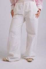 Pure Linen Pants — White