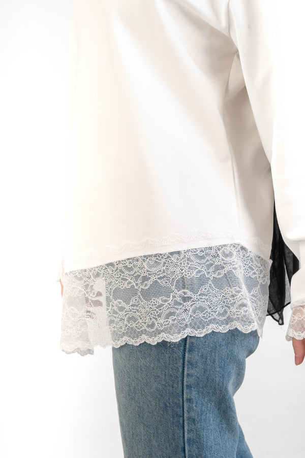 Lace Top — White